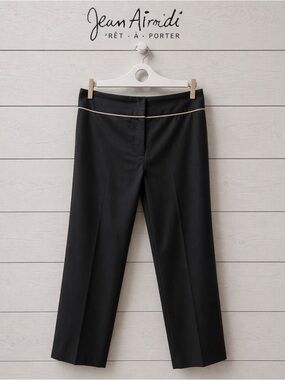 Jean Airoldi ready-to-wear black pants , size 10.